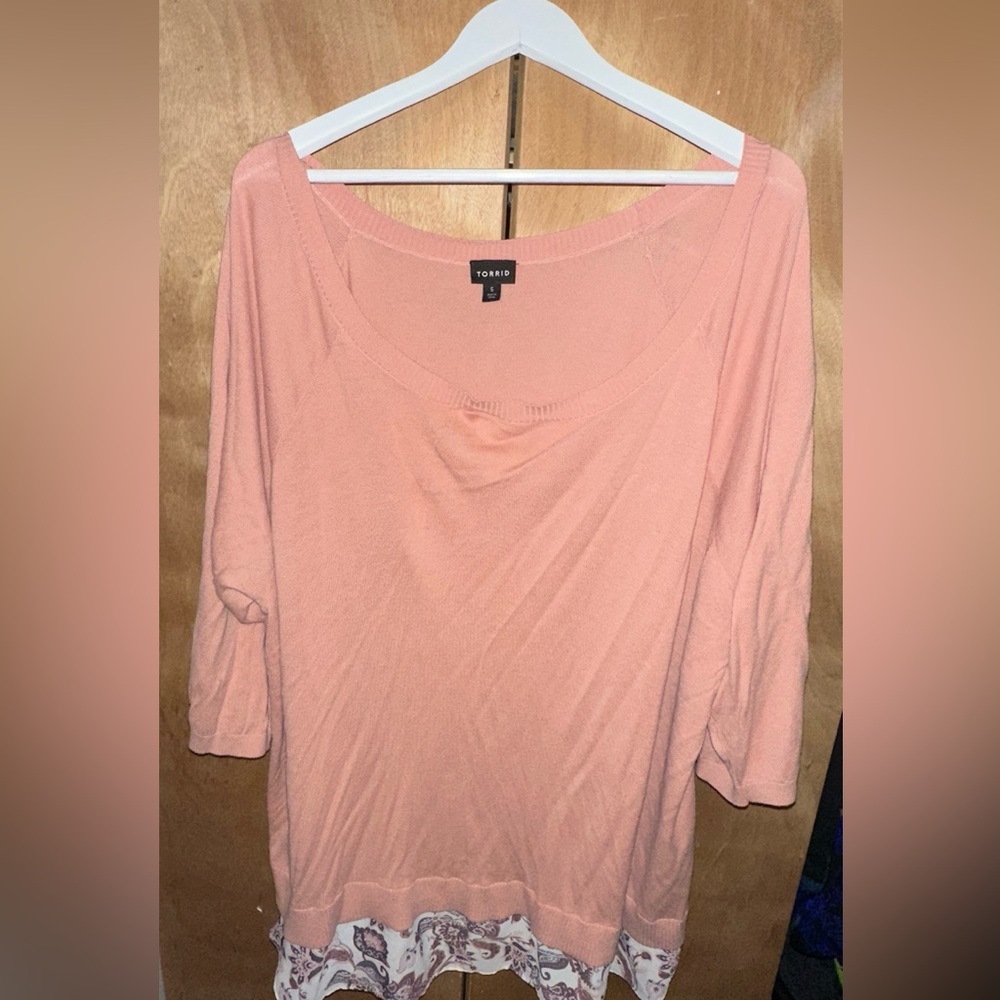 Torrid blouse with a layered look